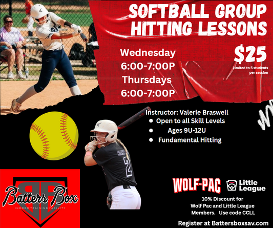 Softball Group Hitting Lessons w/ Valerie Braswell